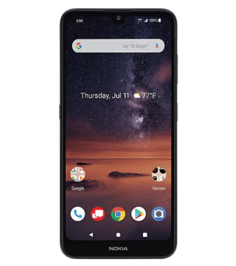 16GB Prepaid TA-1153 Smartphone, Blue Verizon 3V Refurbished - Nokia