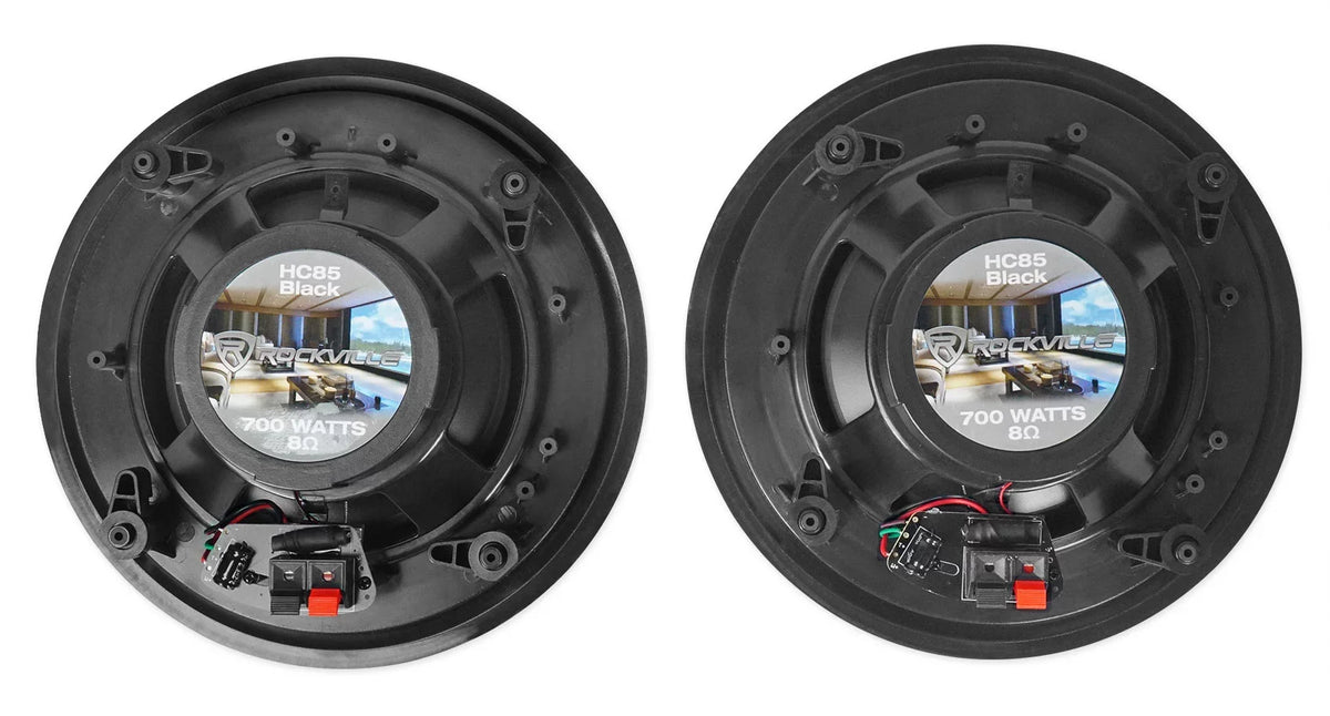 ROCK Speakers Multi Black Receiver+6) Rockville MATRIX Wall Ceiling+2) Home Room