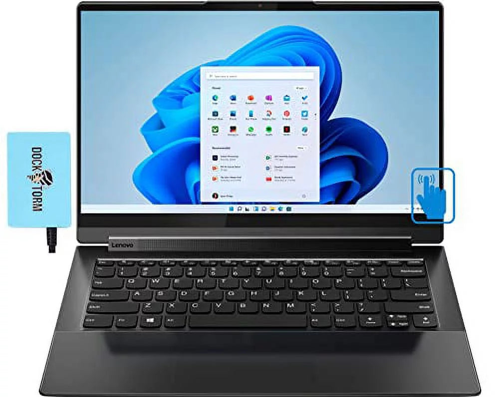 Xe, 2-in-1 WiFi BT PCIe w/Hub Backlit Laptop 6, 9i 4-Core, Yoga Lenovo Intel Touchscreen (Intel 5.1, HD -14.0" SSD, 2TB Fingerprint, Home) 11 Webcam, Win FHD 8GB i7-1185G7 Iris KYB, IPS 2022 RAM,