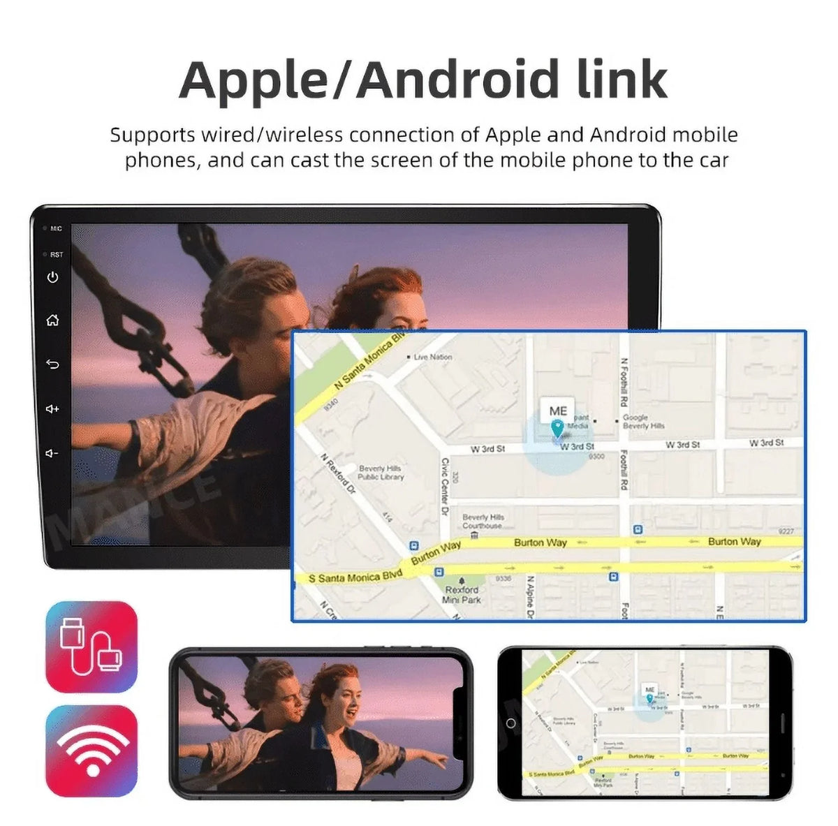 inch Carplay Stereo Screen WIFI HD FM E46 Auto RDS GPS 12 Android 9 Touch BMW Car Radio Bluetooth M3 for 2+32GB USB Apple Android