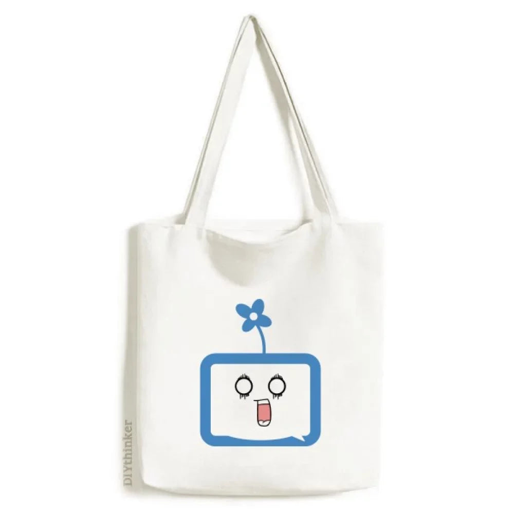 Surprised Clover Shopping TV Tote Happy Canvas Satchel Small Bag Handbag Original Casual