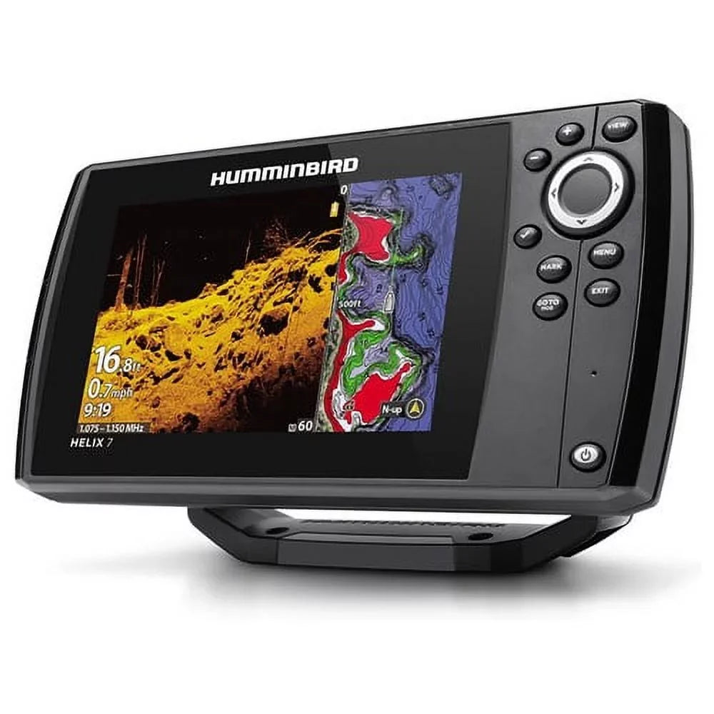 Dual CHIRP G4 Color Display GPS Spectrum, DI 7 7in -411610-1 Finder, MEGA Fish HELIX Humminbird