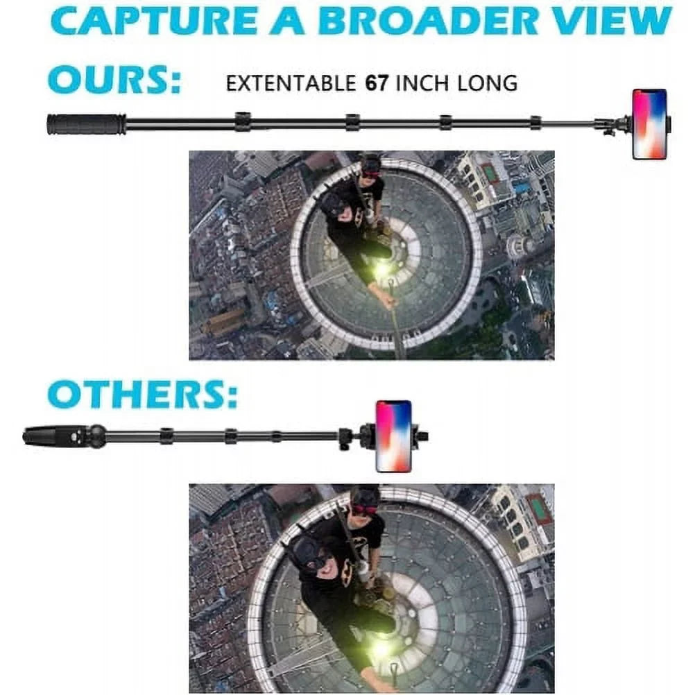 Smart Tripod 7 Wireless Stand 8 Shutter 2 13 Max XS Q1R Selfie XR Pro REVVL Pro Max - SE for Remote X Max 2, (2020) 11 Extendable PLUS Plus Stick Max 6S Alcatel Pro Jitterbug 12 67" iPhone