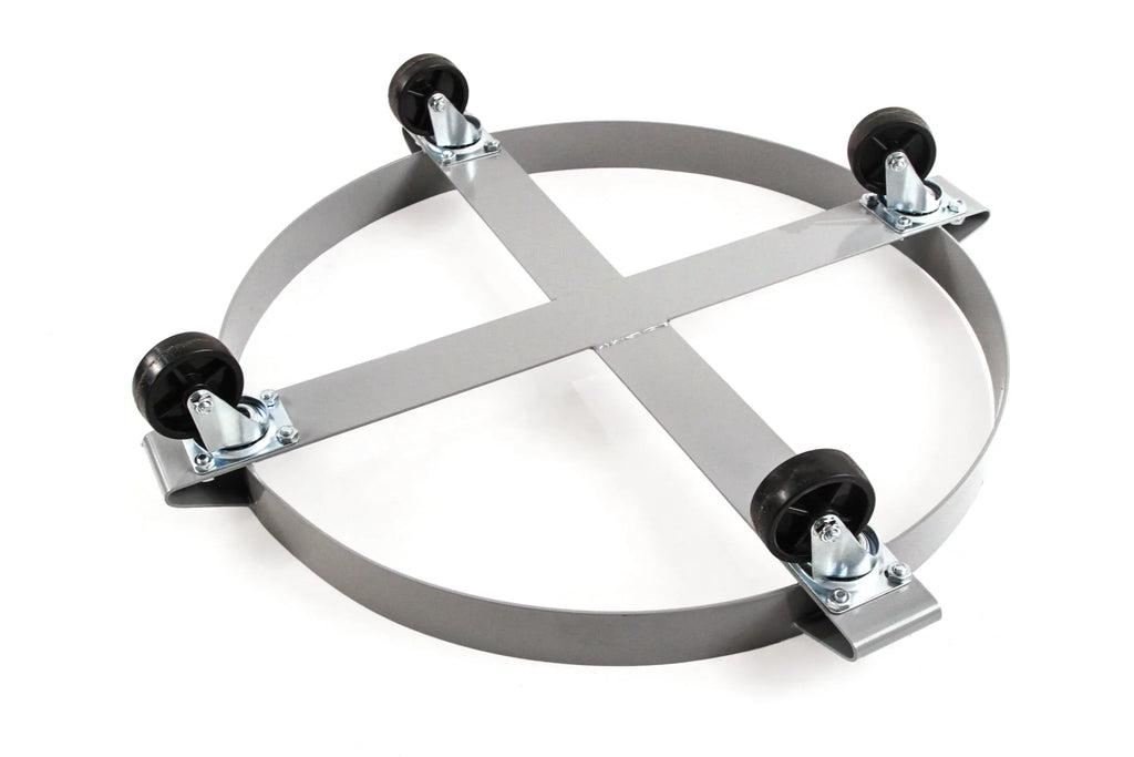 55 Dollies Pound Steel 1000 Truck Gallon Capacity - Hound Non Casters Hand Tipping Drum Swivel Auto Wheel Dolly Frame Heavy Duty Red