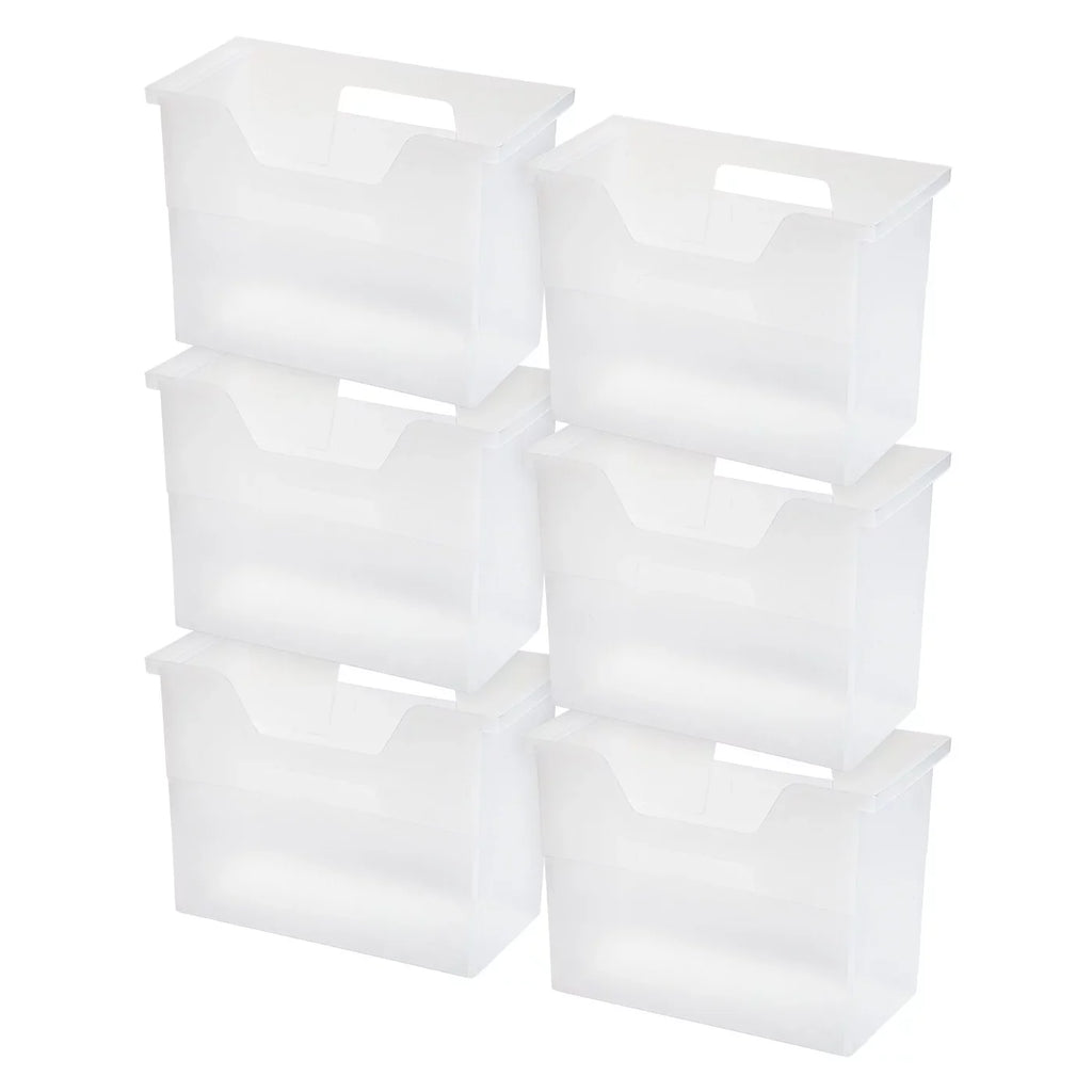 Tabs File Magazines, File Side & Desktop Inserts, Portable with Clear Folders, Size, Letter Mail, Notebooks, IRIS Open Handles, Hanging Box USA 6 Books, Pack, Medium Newspapers, Lid,