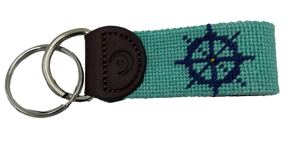 Nautical Wheel Fob Key and Anchor -