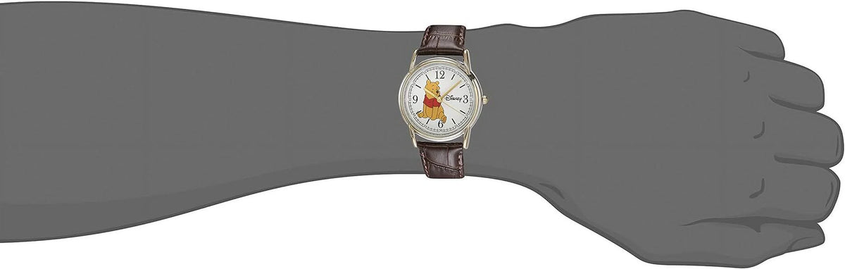 Leather Men's Cardiff Silver and Winnie Brown Gold Watch, Alloy Strap