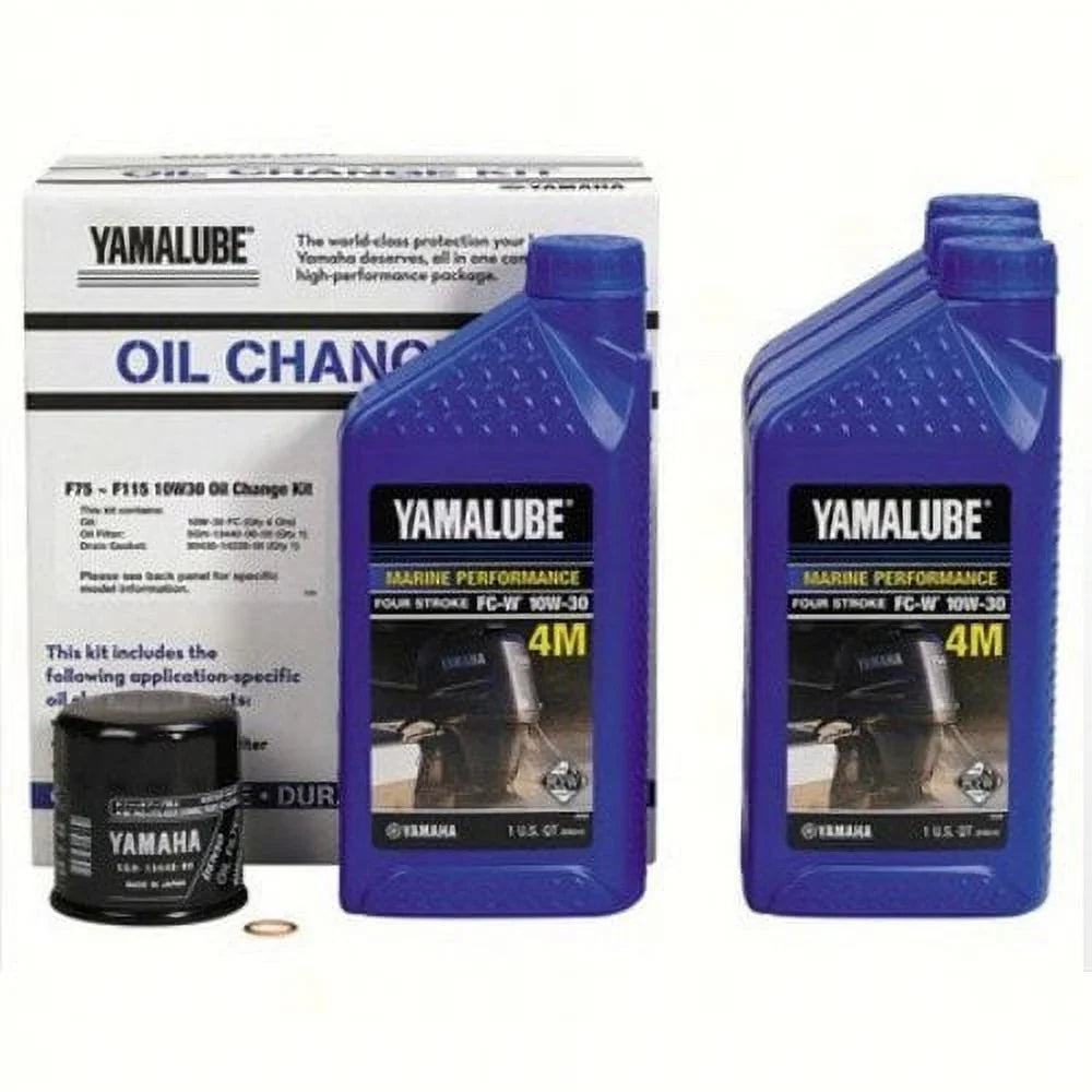 Motor; F115 Outboard 4) F75 (Pack Change - Kit, Oil LUBMRNMDKT11 10W-30 LUB-MRNMD-KT-11 Yamaha Of