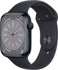 3K758LL/A Midnight Midnight - Series Apple 8 Gen 45mm Restored Watch 8 Aluminum (Refurbished) Sport Band