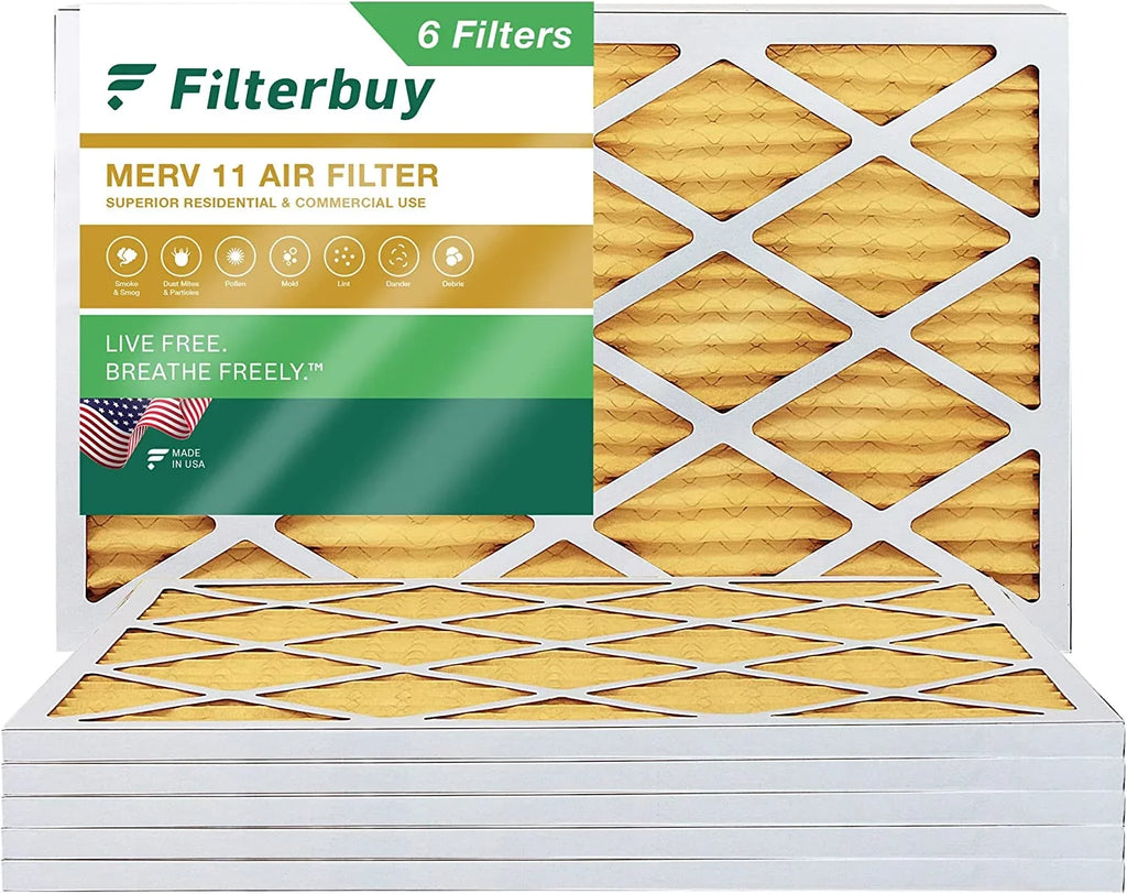 Furnace HVAC 14x30x1 (6-Pack) Pleated MERV Filters AC 11 Air Filterbuy
