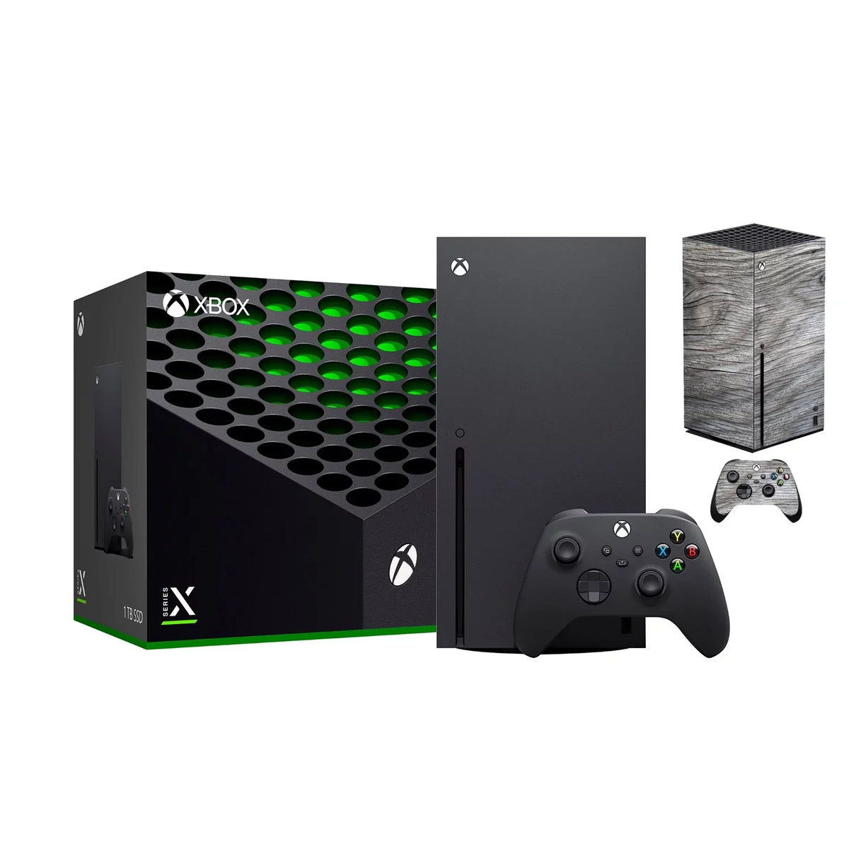 Controller Mytrix Gray Xbox Wireless Bundle Body Wooden Latest with Skin Black Full Customized Ash 2021 Technology Console SSD and Gaming 1TB
