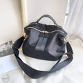 Saddle top medium & handle size purse crossbody with Black strap bag