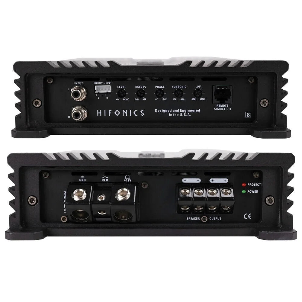 Amplifier Audio 2000 GE2000.1D Hifonics Watts GEMINI Hifonics Subwoofer Car Elite Mono