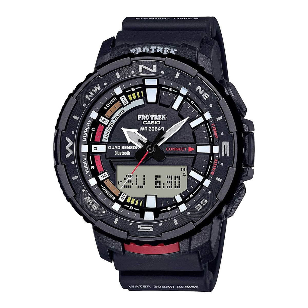 PRTB70-1 Trek Dial Casio Pro Strap Men's Resin Watch Ana-Digi