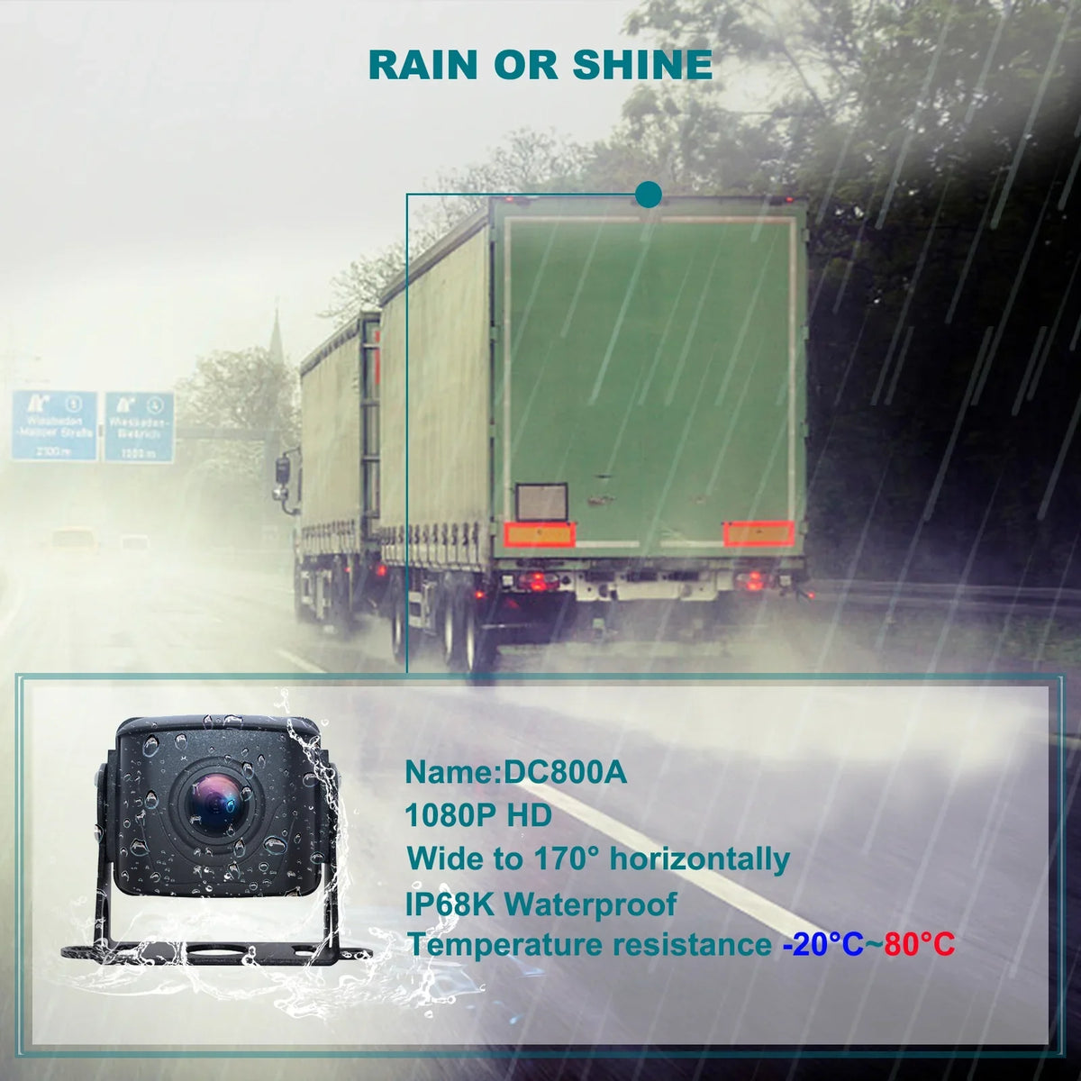 with Bus+2 RV Backup BSD Driving Video DVR 7" Monitor Recorder Camera Truck for