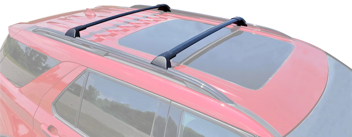 Roof Black Rack Rack Set of Bars Top Cross Roof Ford Explorer 2020-2023, Replacement 2pcs, for Aluminum BRIGHTLINES Cargo