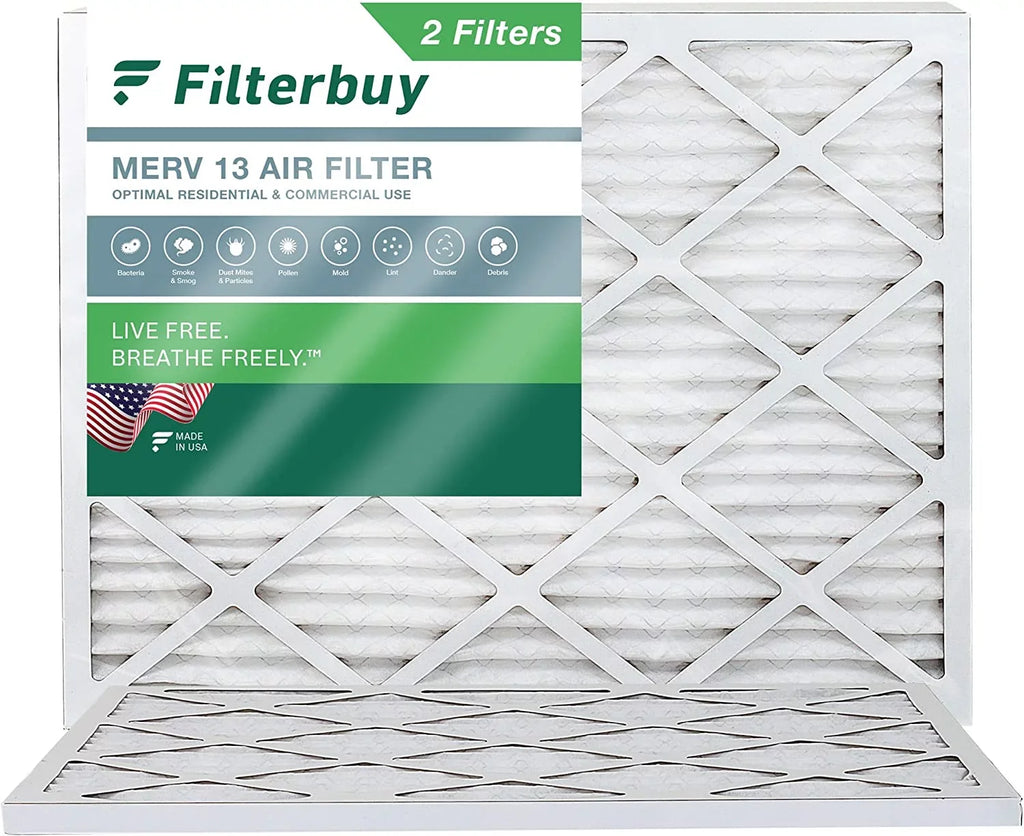Furnace Filterbuy Pleated HVAC MERV AC 16x21.5x1 Air (2-Pack) 13 Filters
