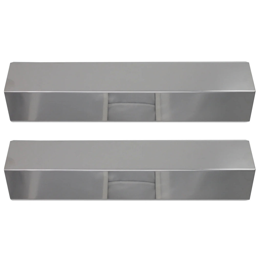 Charmglow Heat Replacement Parts 810-8410-F Bar, for Tamer, Plate Flavorizer Burner Compatible Deflector, Flame Cover 2-Pack Bar, Stainless Shield Guard, BBQ Grill Tent Barbeque Vaporizer - Steel 15"