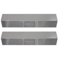 Charmglow Heat Replacement Parts 810-8410-F Bar, for Tamer, Plate Flavorizer Burner Compatible Deflector, Flame Cover 2-Pack Bar, Stainless Shield Guard, BBQ Grill Tent Barbeque Vaporizer - Steel 15"