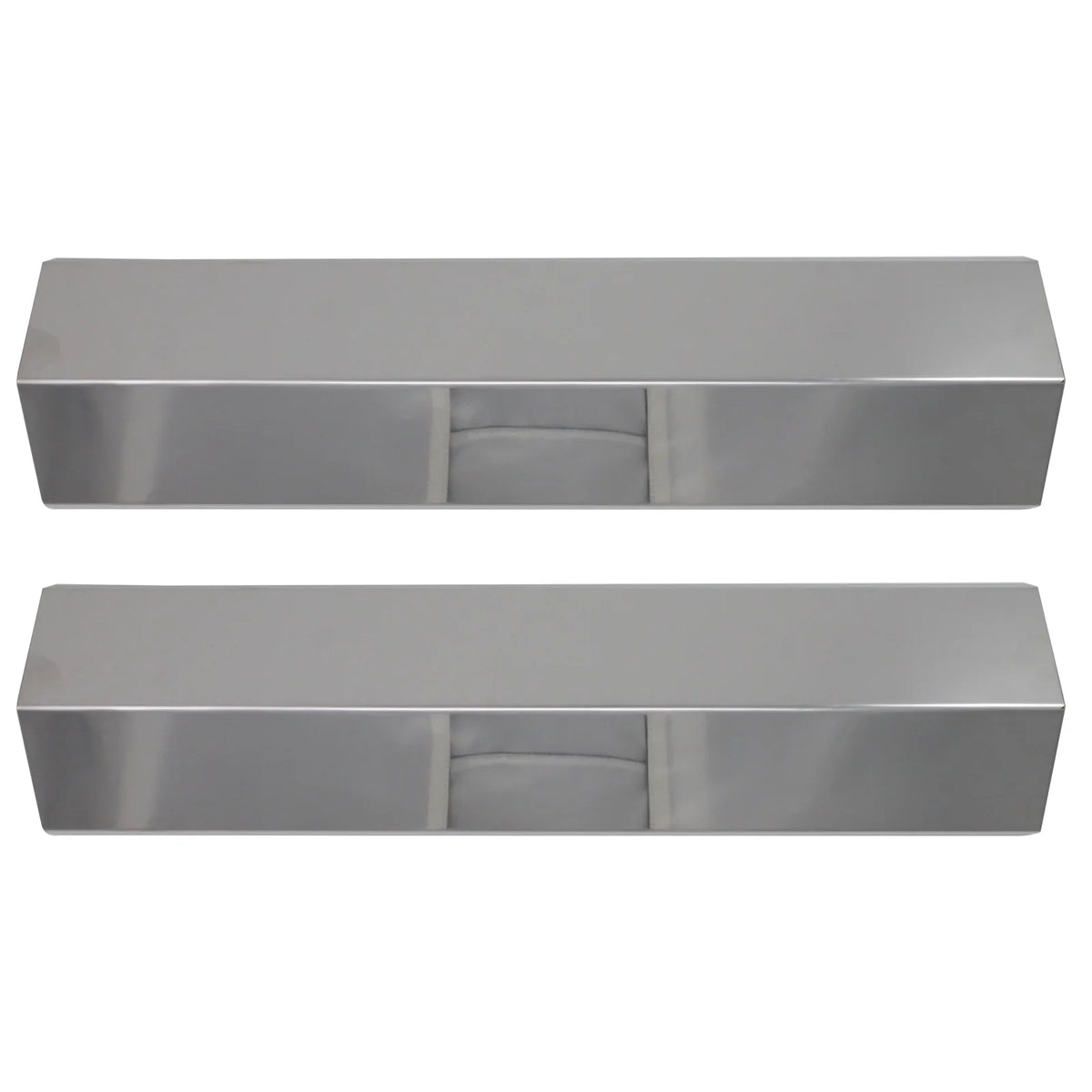 Charmglow Heat Replacement Parts 810-8410-F Bar, for Tamer, Plate Flavorizer Burner Compatible Deflector, Flame Cover 2-Pack Bar, Stainless Shield Guard, BBQ Grill Tent Barbeque Vaporizer - Steel 15"