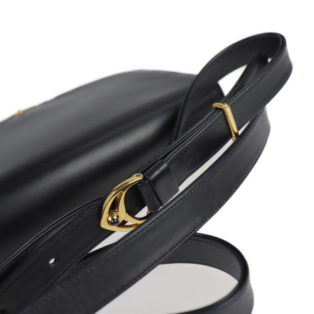line dark sapphire bag Pre-Owned leather calf (Good) Cartier 2WAY navy clutch CARTIER shoulder