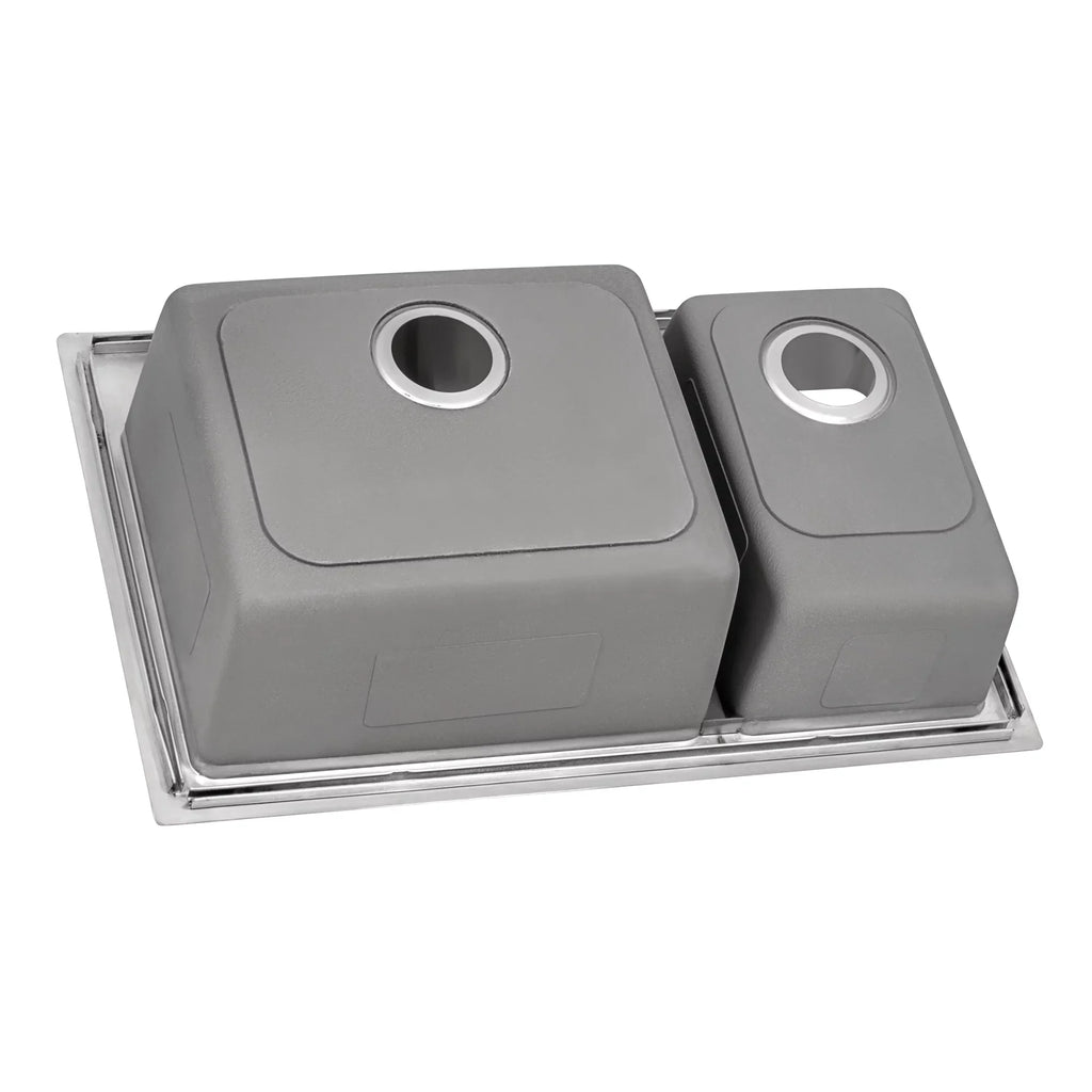 Drop-in Gauge Ruvati 16 Kitchen inch 22 Sink 33 x Topmount RVM5176