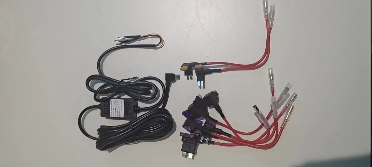 Camera 5V Hour Charging Parking To Monitoring，Hardwire DVR 24 Recorder Cable Charger Kit Camera 12V Buck Dash Line ，DashCam