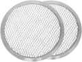Set Kitchen & Pizza Screen Tray Pizzeria for Seamless Home Round Pan 2 Screen of Rim- Baking Pizza Pizza Round 9” Baking Bakeware Tray TrueCraftware- Restaurants Aluminum