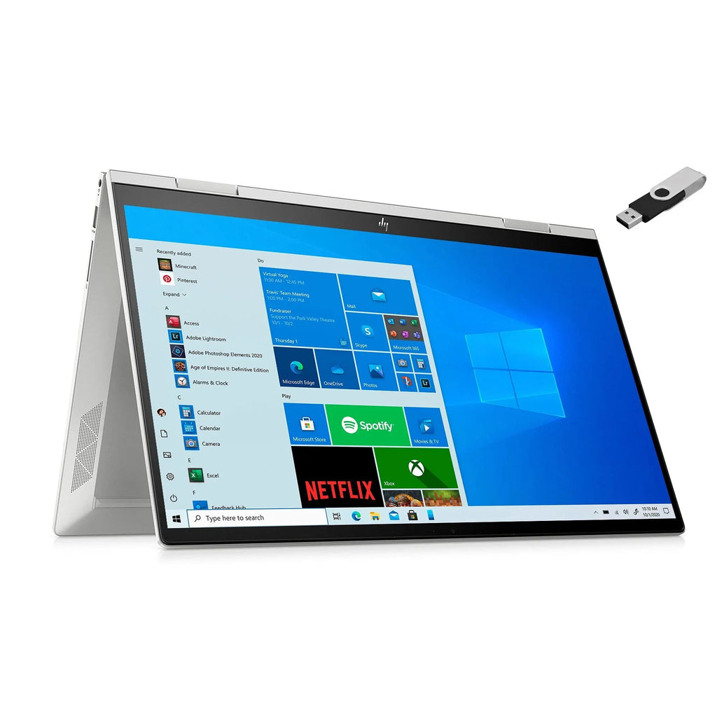 1TB WI-FI FHD SSD 11th Fingerprint 2021 Win 2-in-1 20GB HP USB 6 DDR4 Laptop Keyboard Gen Pro Graphics Intel NVMe Iris inch Touchscreen 15.6 Backlit i5-1135G7 32GB Envy w/ 10 Xe