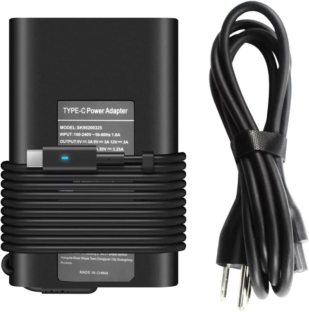 5420 5179 Dell Adapter 5290 Latitude C 7370 for 7410 5285 7420 C Laptop USB 5400 5480 5320 65W 5310 Type 5520 Charger