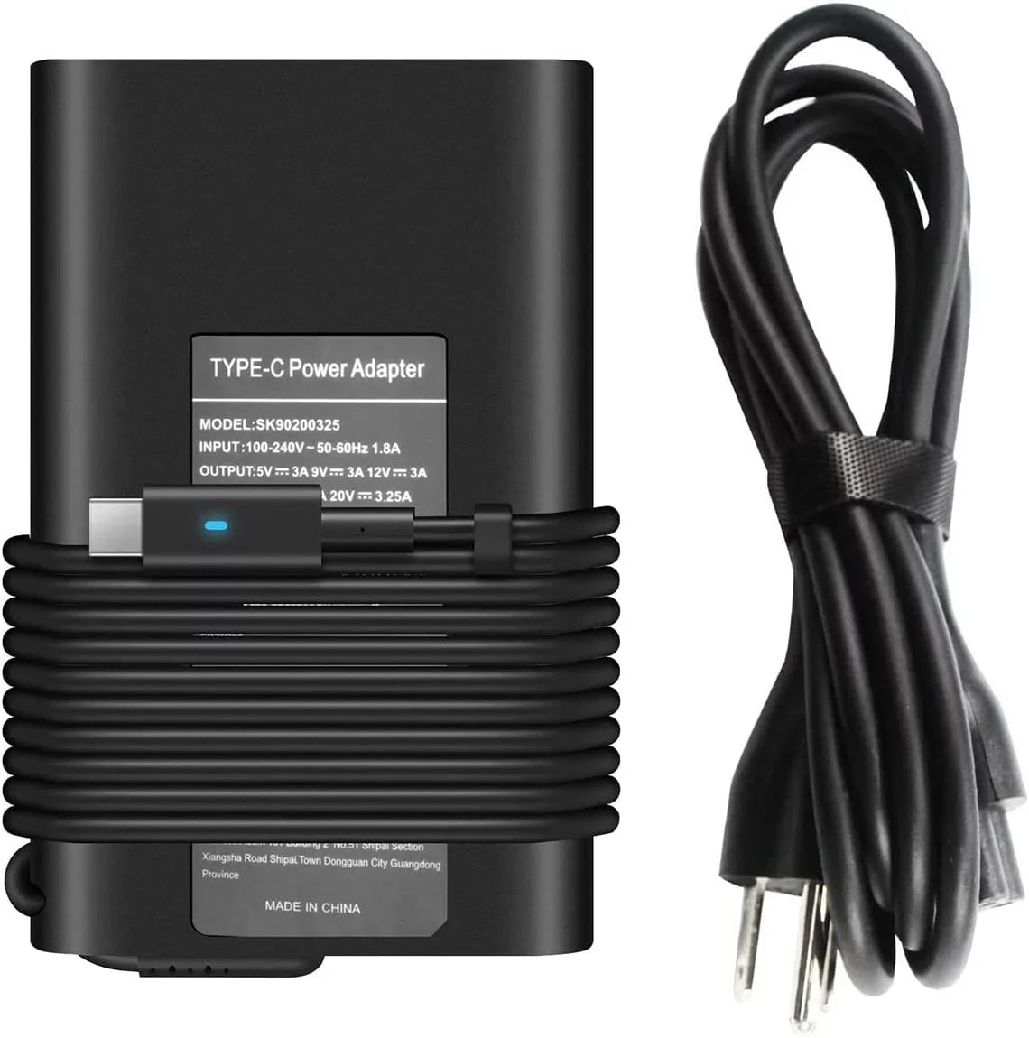 5420 5179 Dell Adapter 5290 Latitude C 7370 for 7410 5285 7420 C Laptop USB 5400 5480 5320 65W 5310 Type 5520 Charger