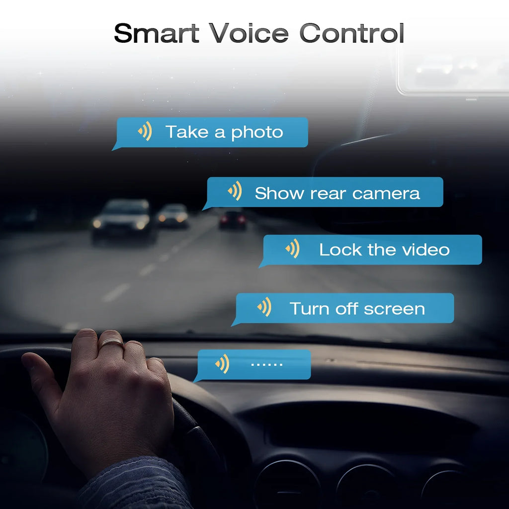 Touch Cam, GPS Rear Parking Dash View 12" Monitoring, Mirror Rear and Screen Front Camera, Assist, TOGUARD 4K+1080P Parking