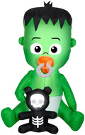 Baby Inflatable Gemmy 5 Monster Airblown Frankenstein Pacifier w/ 1/2' ANIMATED