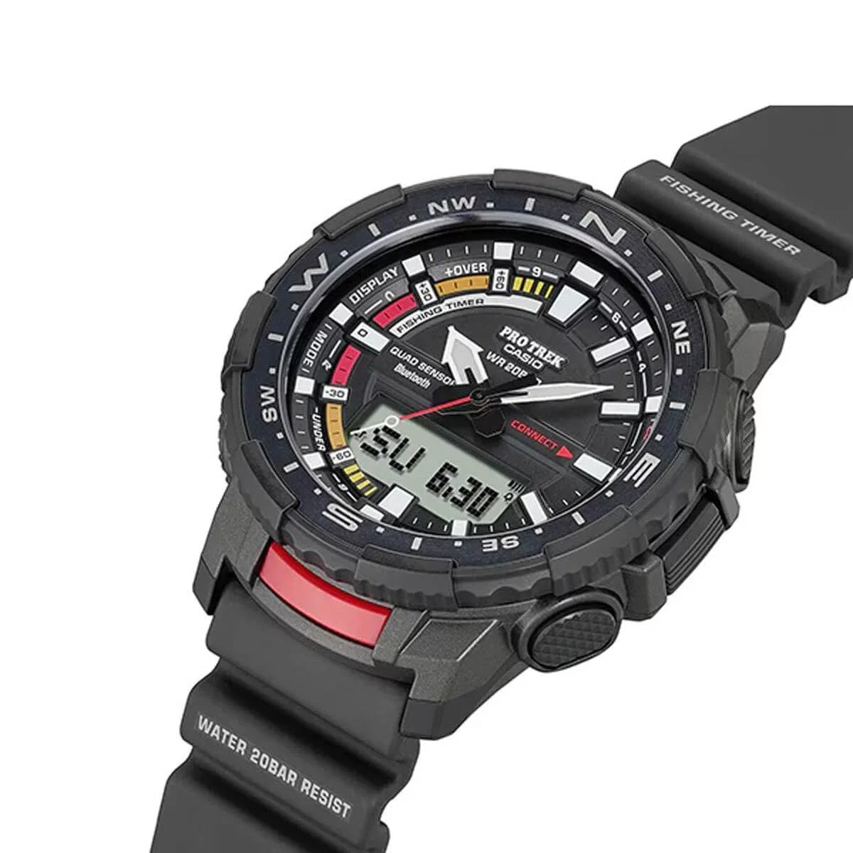 PRTB70-1 Trek Dial Casio Pro Strap Men's Resin Watch Ana-Digi
