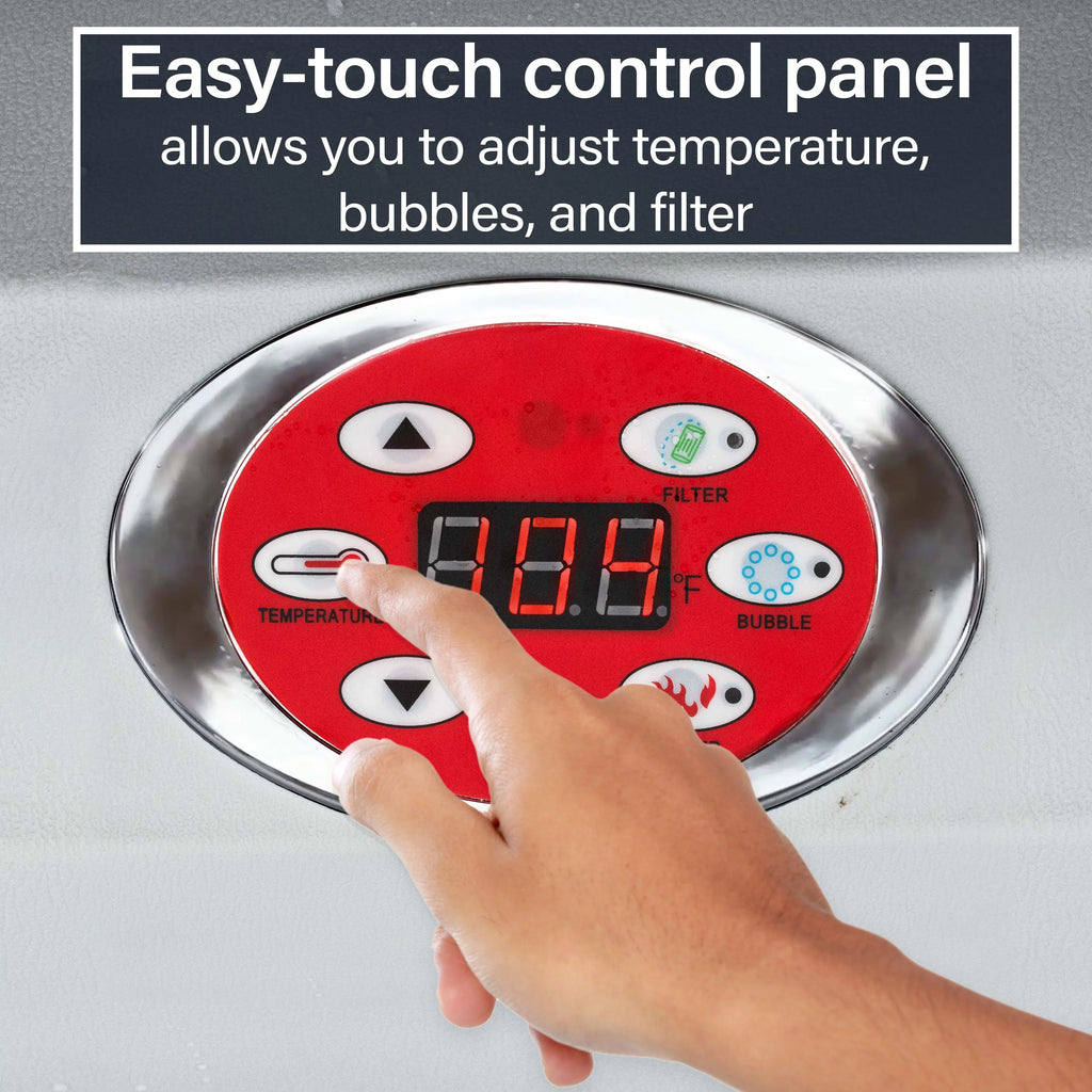 Person 145 ALEKO Cover Gallon with Oval 2 Hot Brown Jetted Inflatable Tub