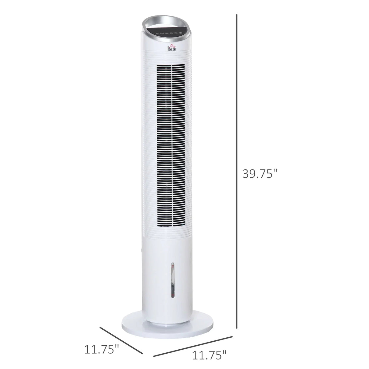 Humidifier, 40" Cooler Air Ice Cooling Timer, 3-In-1 with Modes, Fan Office, Display, 3 White Home 3 8H Speeds, Evaporative LED Remote, for Oscillating, HOMCOM