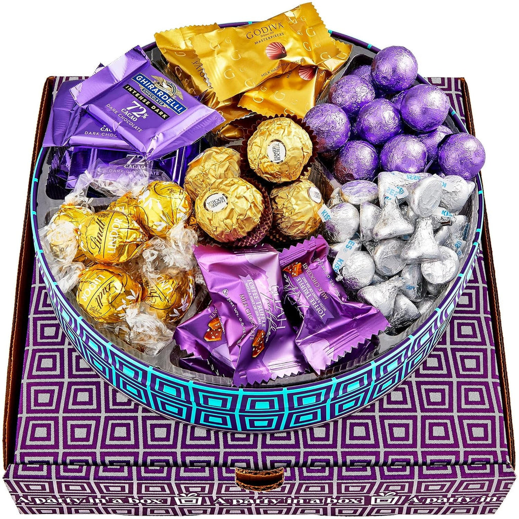 Brand Chocolate Chocolate for Gourmet | Godiva Luxury Christmas Occasion™️ Men, Hershey Includes Chocolate, Kisses, On Ghir Box By Women Assorted | Tin- Gift Variety | Pack Chocolate Gift Gifts Basket