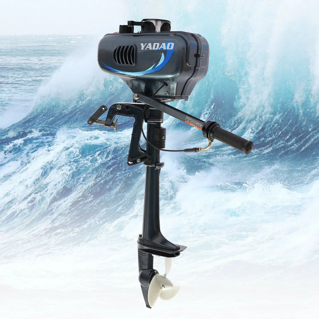 Boat HP System Engine Fishing Boat with 3.5 Outboard Water Motor Engine Cooling 2-Stroke
