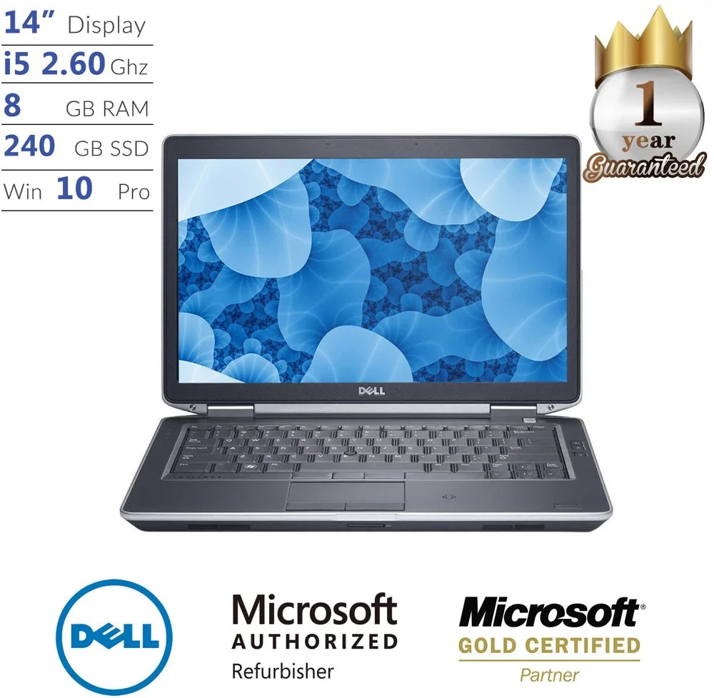 64 Intel Laptop SSD Core Used 8GB E6430 Dell Windows 3 i5 Gen Dual 240GB Professional Bit RAM 10 Dell