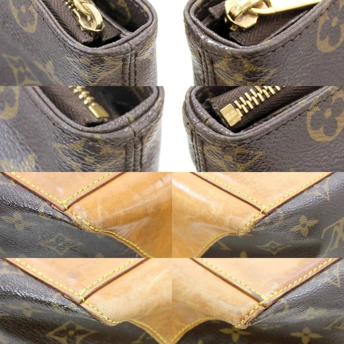 M51151 Handbag VUITTON Tote Pre-Owned Monogram (Good) Louis LOU Bag Meso Vuitton Hippo