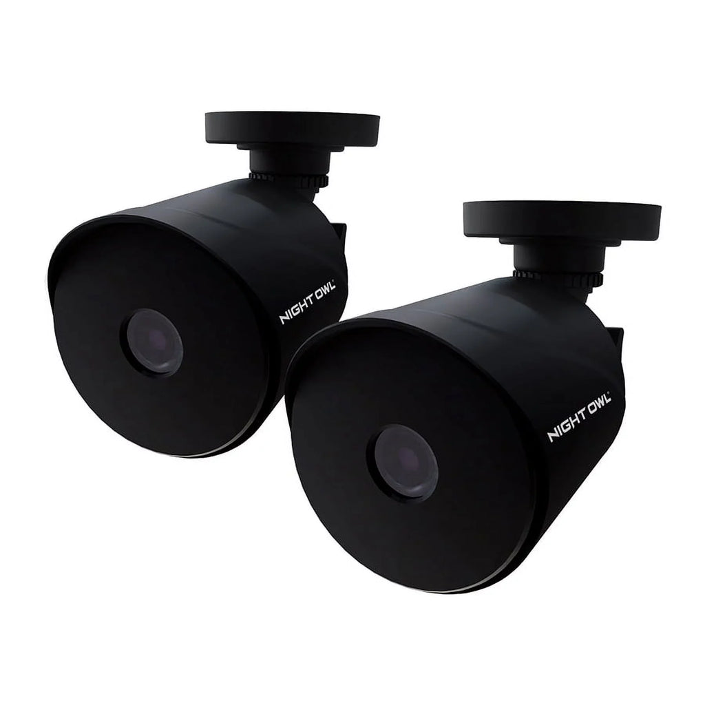 HD Night Wired Recorder Night Night a Black, Cameras, to Owl Vision, 2-Pack, Owl Bullet Add Indoor Surveillance Compatible Outdoor, 1080p