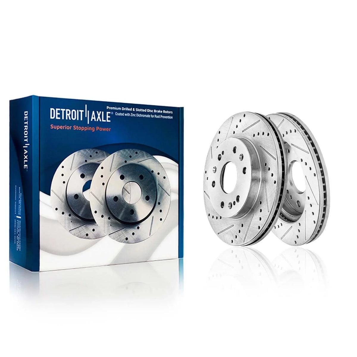 Sierra Tahoe ESV Escalade Rear XL Suburban Drilled & Chevy Replacement Brake 1500 Ceramic Rotors - Brake Axle Detroit Silverado Front Slotted Kit Brakes Pads Yukon for and