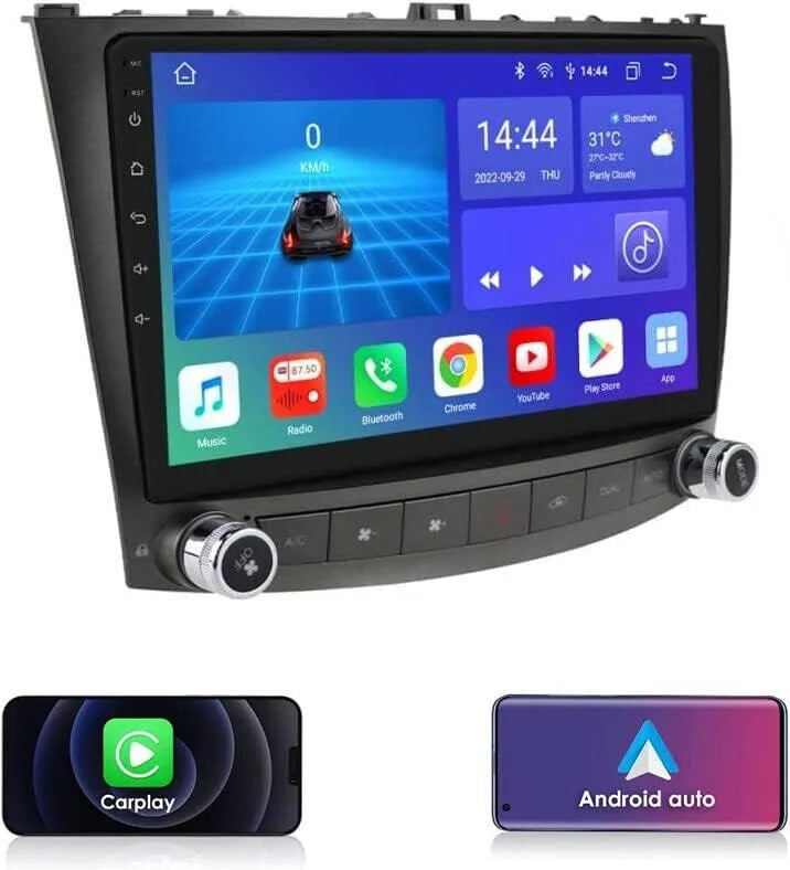 2006-2012 RADIO STEREO CARPLAY IS350 GPS CAR BT FOR LEXUS 4+32G ANDROID 12 IS250