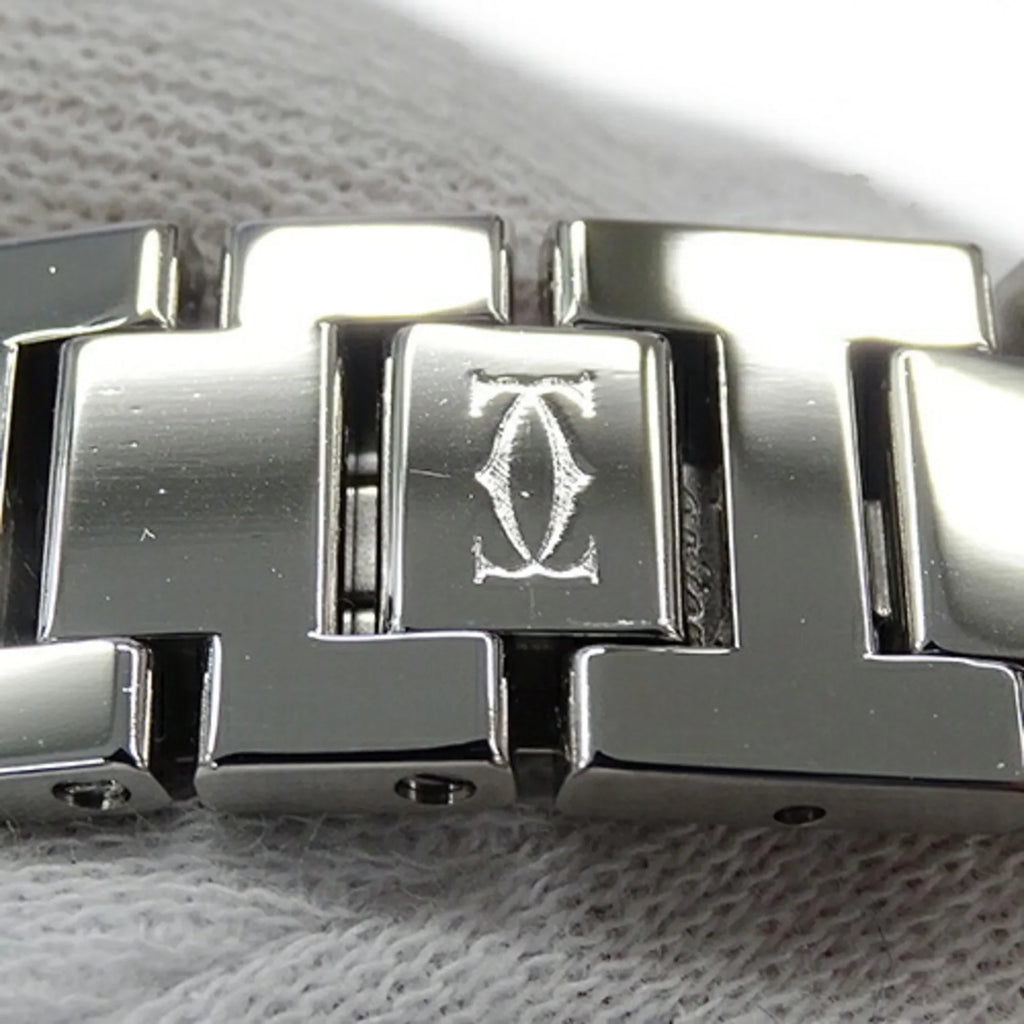 Stainless Miss Steel, Pasha SS, Polished Quartz, (Good) Ladies W3140007, Silver, Watch, Pre-Owned Cartier