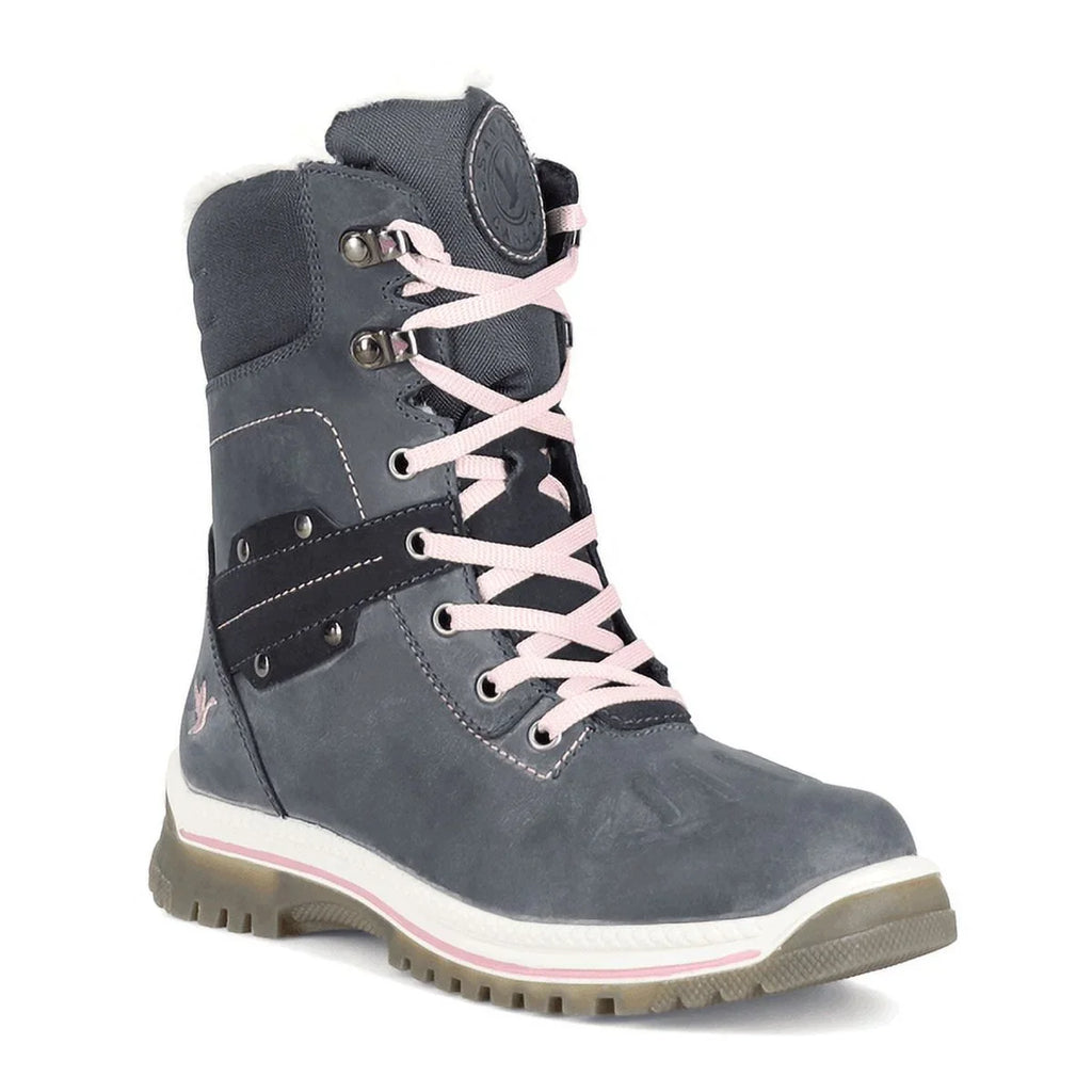 May (M) Women's Round Waterproof 7 Outsoles Size Santana Toe Canada Side-Zip Night/Peony, Non-Slip Boots,