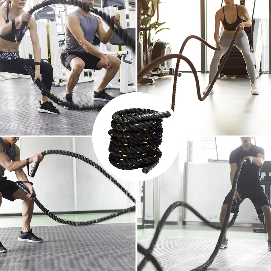 Workout Length Battle Fitness Strength Combat Training Gym Undulation Exercise 50Ft Rope Ropes Power Conditioning