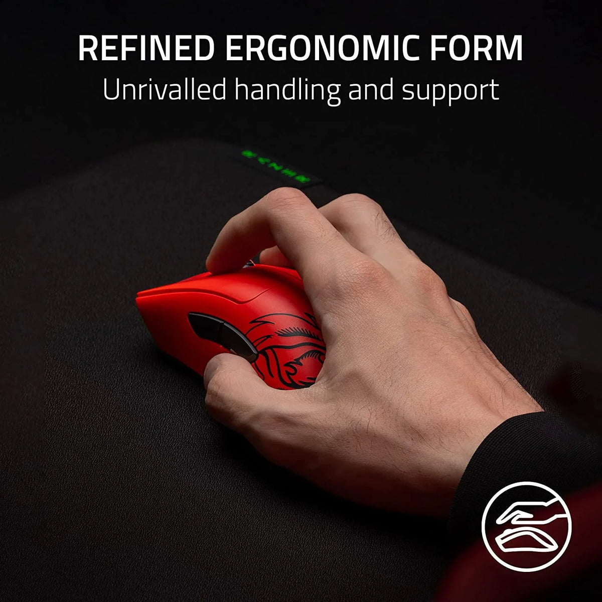 leggero Ottico Ergonomico Leggero DeathAdder E-Sport Mouse Wireless Wireless V3 (Design per Interruttori Focus Pro Mouse Edition da 30K, Gen-3, Razer Faker 63g, HyperSpeed) - Sensore Pro del