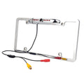 Slim Chrome with Camera Wide Angle HD Plate Viewing Universal License
