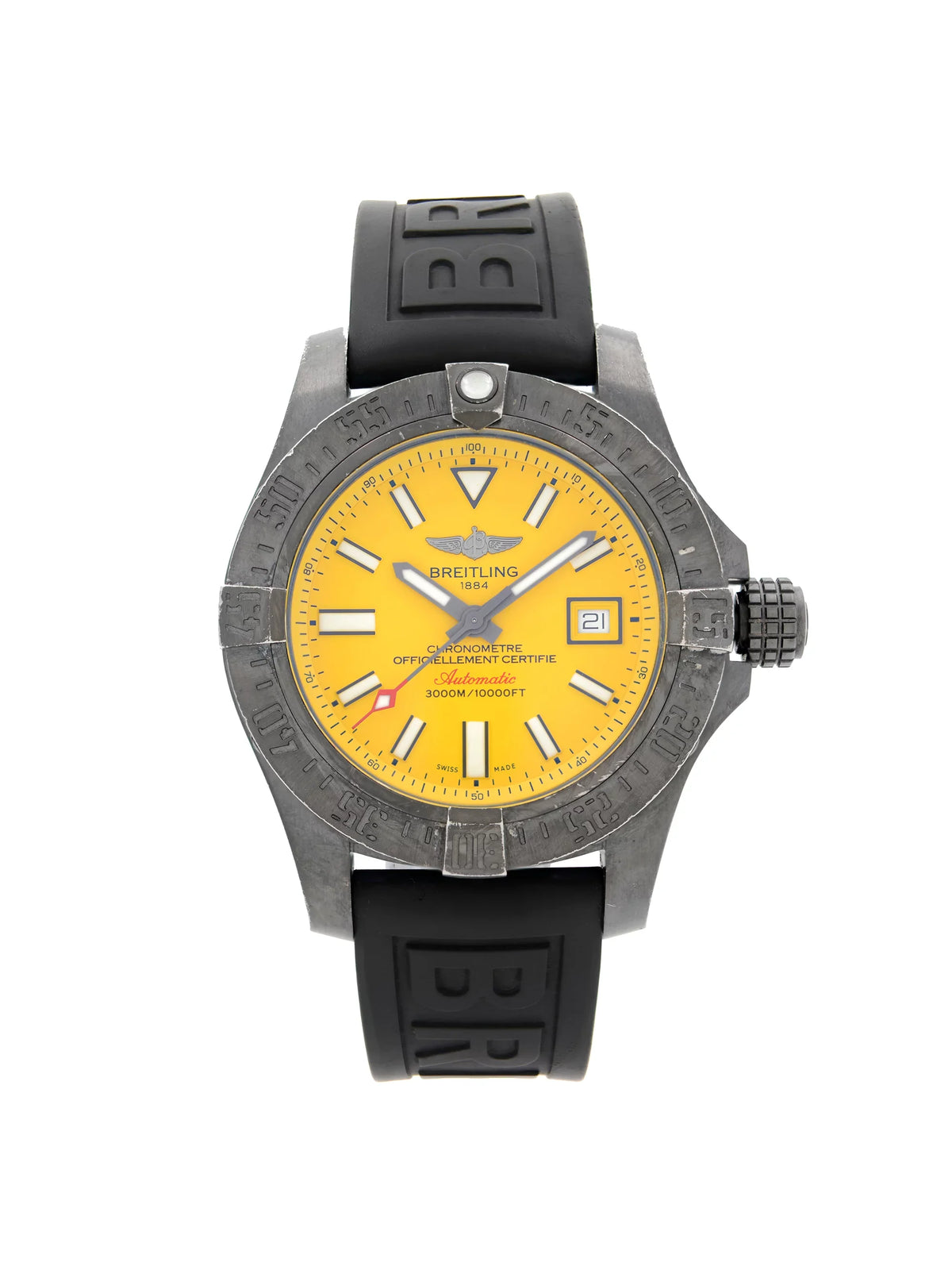Steel Watch Avenger M17331E2/I530-153S Mens Seawolf II Black Breitling Automatic