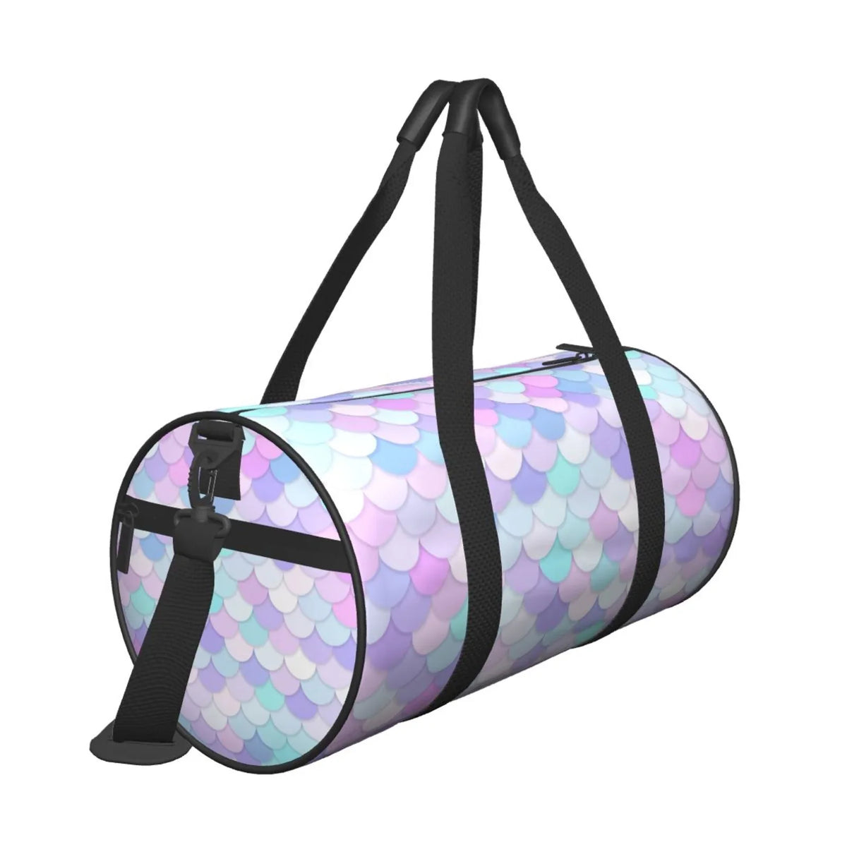 with and Bag Scales Compartment Gym Sports Luggage Waterproof Large Bag Capacity Cylinder Coaee Rainbow Pocket Bag Travel
